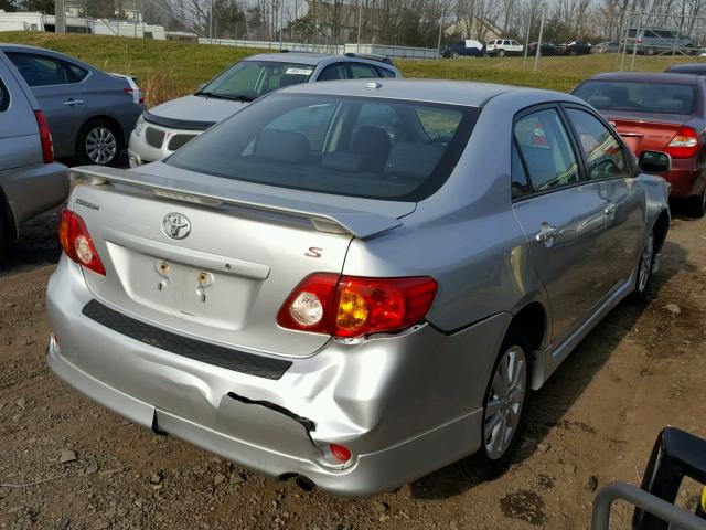 2T1BU40EX9C073041 - 2009 TOYOTA COROLLA BA SILVER photo 4