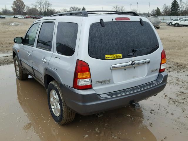 4F2CU091X2KM18084 - 2002 MAZDA TRIBUTE LX SILVER photo 3