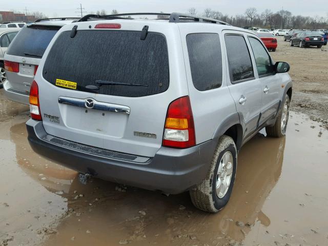 4F2CU091X2KM18084 - 2002 MAZDA TRIBUTE LX SILVER photo 4