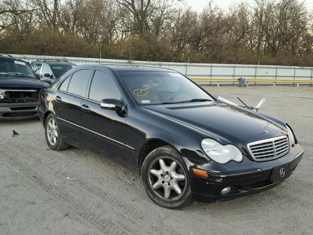 WDBRF84J44F514720 - 2004 MERCEDES-BENZ C 320 4MAT BLACK photo 1