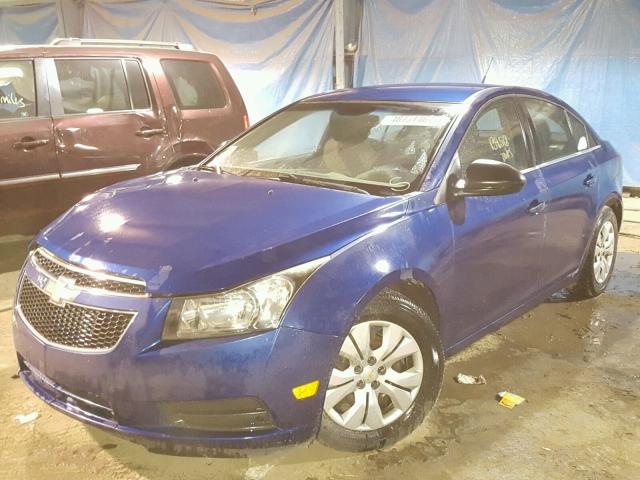 1G1PC5SH6C7223802 - 2012 CHEVROLET CRUZE LS BLUE photo 2