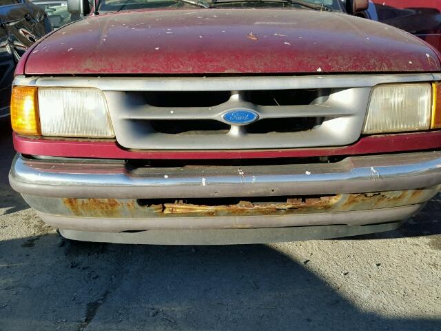 1FTCR10A1TUC70532 - 1996 FORD RANGER RED photo 7