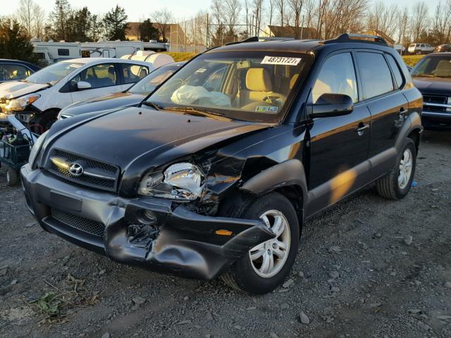 KM8JN12D96U284723 - 2006 HYUNDAI TUCSON GLS BLACK photo 2