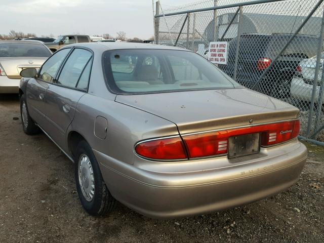 2G4WS52J831193123 - 2003 BUICK CENTURY CU TAN photo 3