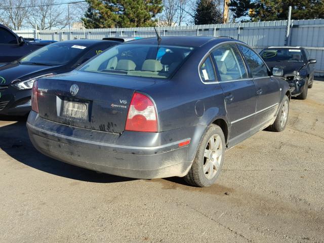 WVWTH63B03P381088 - 2003 VOLKSWAGEN PASSAT GLX GRAY photo 4