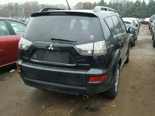 JA4AS2AW8BU026414 - 2011 MITSUBISHI OUTLANDER BLACK photo 4