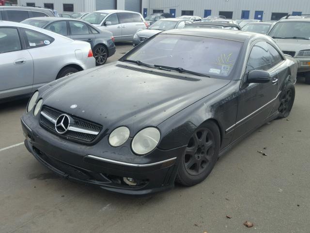 WDBPJ75J52A029155 - 2002 MERCEDES-BENZ CL 500 BLACK photo 2