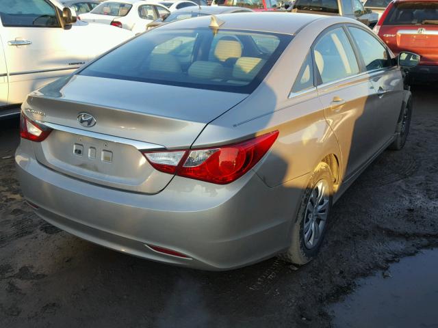 5NPEB4AC5BH222751 - 2011 HYUNDAI SONATA GLS GOLD photo 4