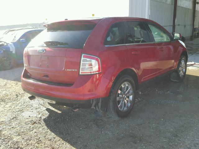 2FMDK39CX8BA07067 - 2008 FORD EDGE LIMIT RED photo 4