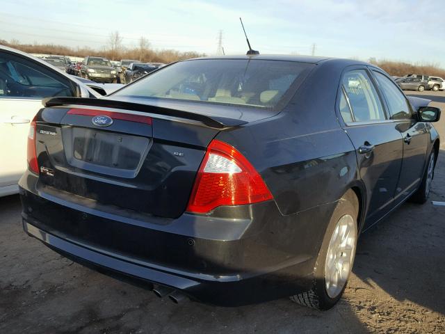 3FAHP0HA6AR401426 - 2010 FORD FUSION SE BLACK photo 4