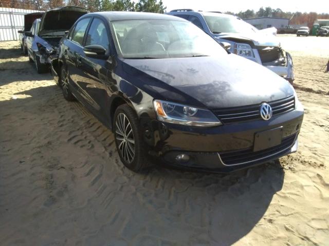 3VWLP7AJ7CM389680 - 2012 VOLKSWAGEN JETTA SEL BLACK photo 1