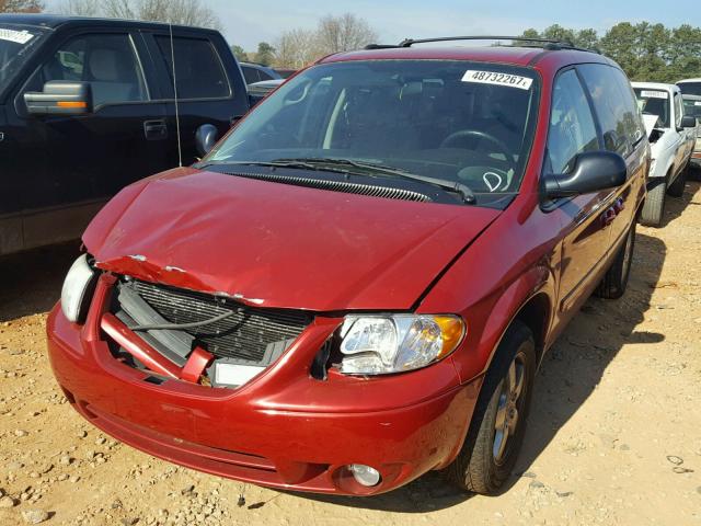 2D4GP44L25R489927 - 2005 DODGE GRAND CARA RED photo 2