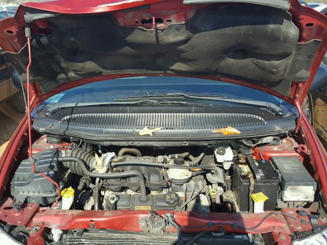 2D4GP44L25R489927 - 2005 DODGE GRAND CARA RED photo 7