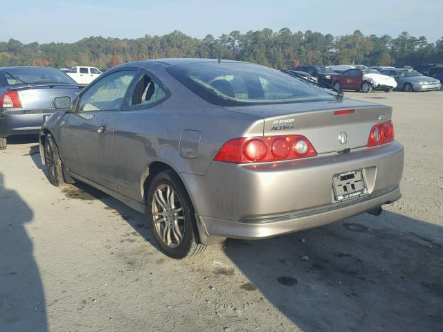 JH4DC54896S010222 - 2006 ACURA RSX GRAY photo 3