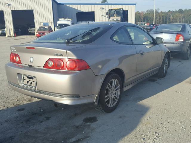 JH4DC54896S010222 - 2006 ACURA RSX GRAY photo 4