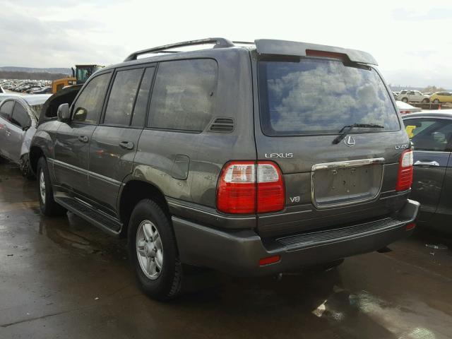 JTJHT00W823519648 - 2002 LEXUS LX 470 GRAY photo 3