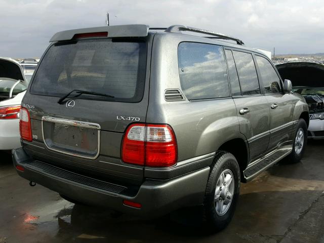 JTJHT00W823519648 - 2002 LEXUS LX 470 GRAY photo 4