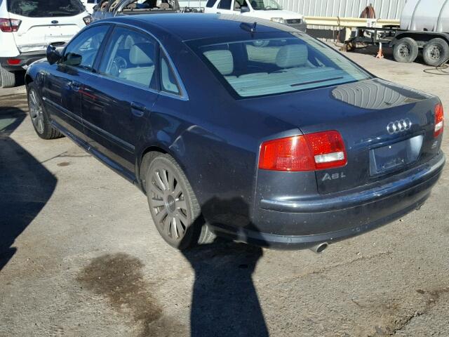 WAUML44E24N024392 - 2004 AUDI A8 L QUATT BLUE photo 3