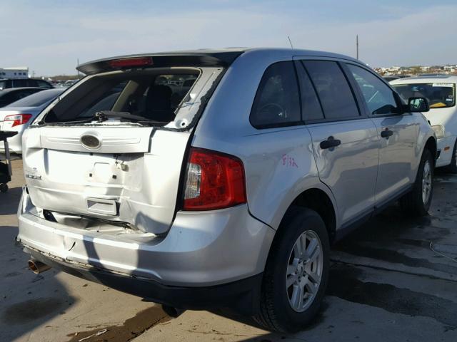 2FMDK3GC9BBA92185 - 2011 FORD EDGE SE SILVER photo 4