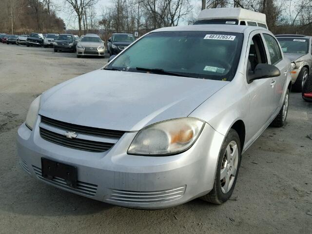 1G1AK55F867681090 - 2006 CHEVROLET COBALT LS SILVER photo 2