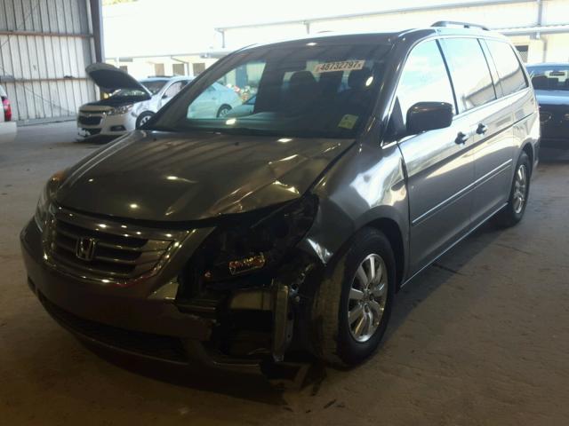 5FNRL38489B009857 - 2009 HONDA ODYSSEY EX GRAY photo 2