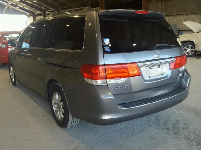 5FNRL38489B009857 - 2009 HONDA ODYSSEY EX GRAY photo 3