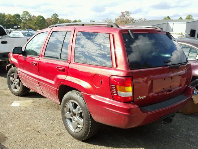 1J4GX58N53C535295 - 2003 JEEP GRAND CHER RED photo 3