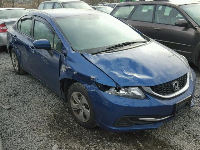 19XFB2F57FE268532 - 2015 HONDA CIVIC LX BLUE photo 1