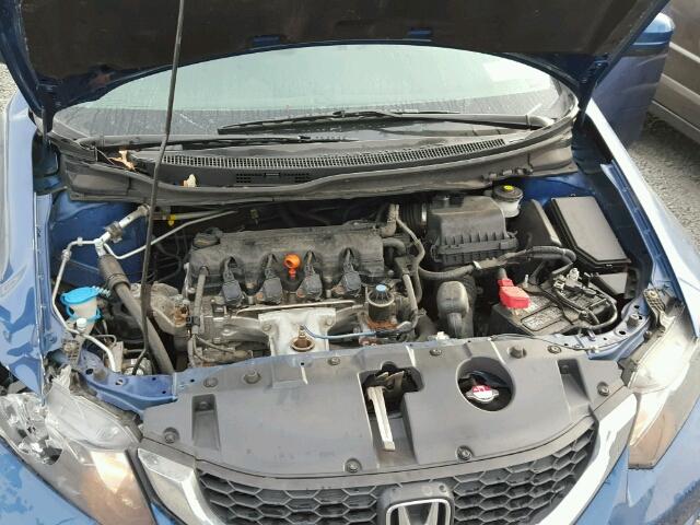 19XFB2F57FE268532 - 2015 HONDA CIVIC LX BLUE photo 7