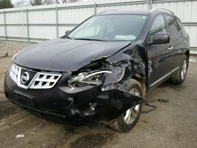 JN8AS5MV2DW655995 - 2013 NISSAN ROGUE S BLACK photo 2