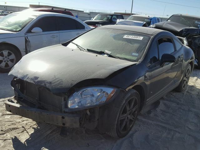 4A3AK64F78E021701 - 2008 MITSUBISHI ECLIPSE SE BLACK photo 2