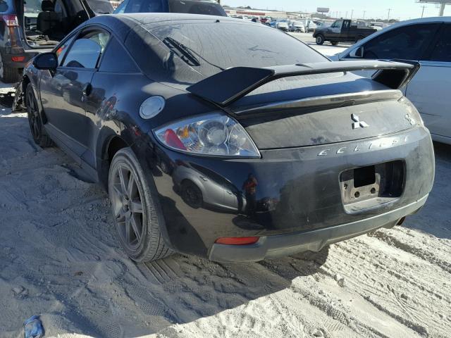 4A3AK64F78E021701 - 2008 MITSUBISHI ECLIPSE SE BLACK photo 3