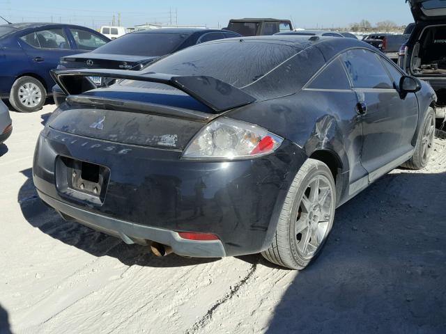 4A3AK64F78E021701 - 2008 MITSUBISHI ECLIPSE SE BLACK photo 4