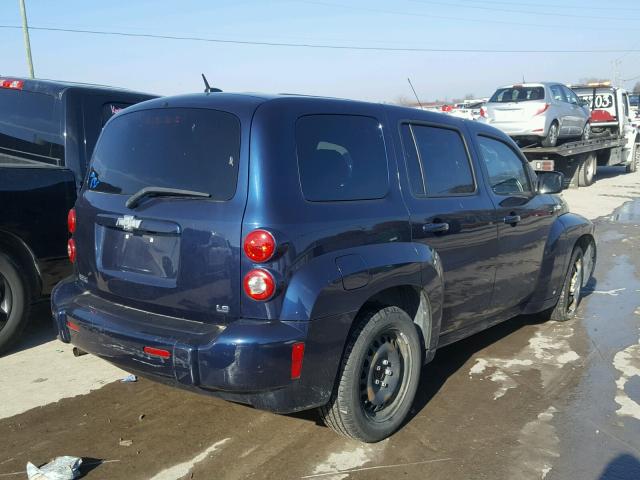 3GNCA13DX8S670715 - 2008 CHEVROLET HHR LS BLUE photo 4