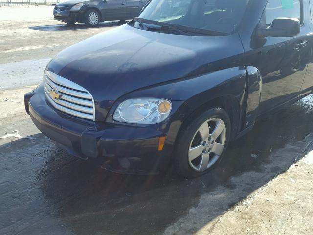 3GNCA13DX8S670715 - 2008 CHEVROLET HHR LS BLUE photo 9