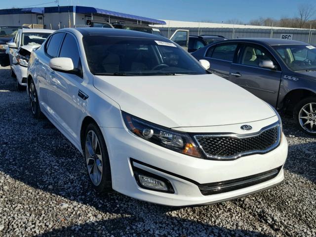 5XXGR4A61FG401627 - 2015 KIA OPTIMA SX WHITE photo 1