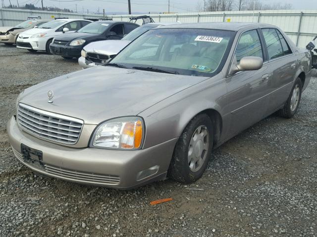 1G6KD54Y21U198233 - 2001 CADILLAC DEVILLE TAN photo 2