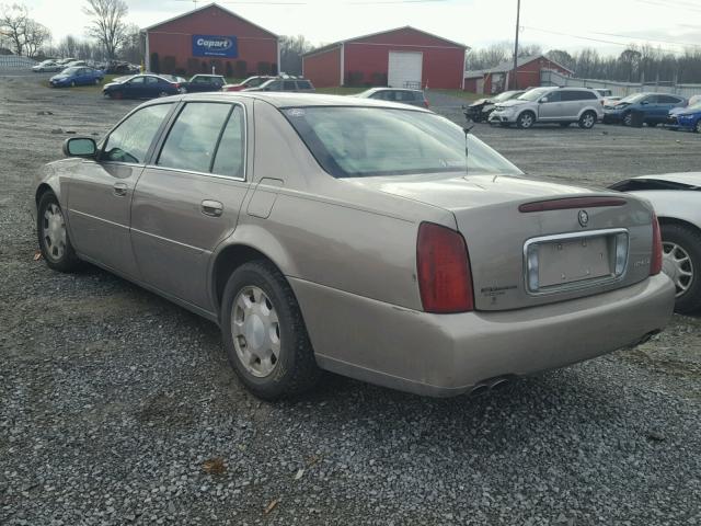 1G6KD54Y21U198233 - 2001 CADILLAC DEVILLE TAN photo 3