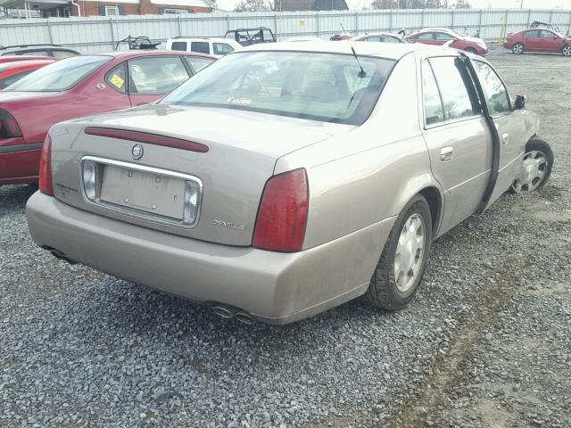 1G6KD54Y21U198233 - 2001 CADILLAC DEVILLE TAN photo 4