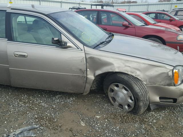 1G6KD54Y21U198233 - 2001 CADILLAC DEVILLE TAN photo 9