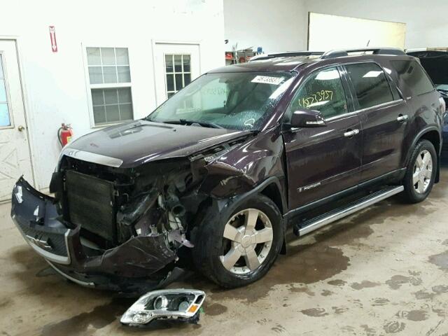 1GKER23778J156059 - 2008 GMC ACADIA SLT მუქწითელი ფოტო 2