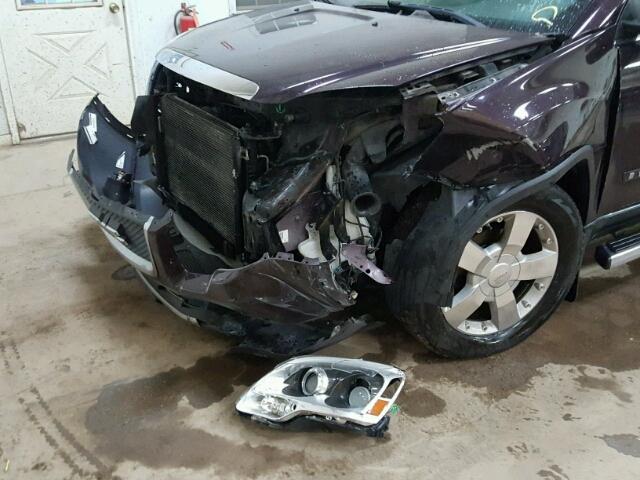 1GKER23778J156059 - 2008 GMC ACADIA SLT მუქწითელი ფოტო 9