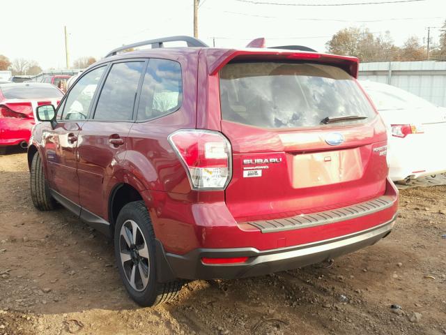 JF2SJAGC8HH811653 - 2017 SUBARU FORESTER 2 RED photo 3