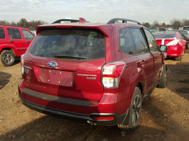 JF2SJAGC8HH811653 - 2017 SUBARU FORESTER 2 RED photo 4