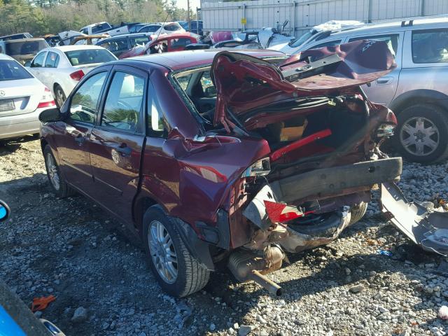 1FAFP34N96W237367 - 2006 FORD FOCUS ZX4 MAROON photo 3