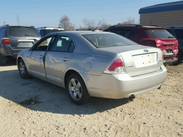 3FAHP07118R189398 - 2008 FORD FUSION SE SILVER photo 3