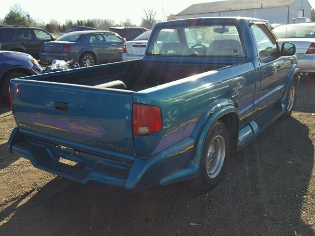 1GCCS1441TK195450 - 1996 CHEVROLET S TRUCK S1 BLUE photo 4