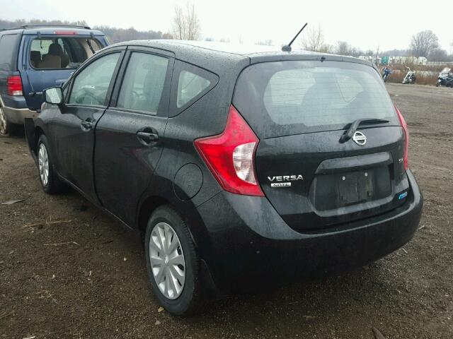 3N1CE2CP3FL434835 - 2015 NISSAN VERSA NOTE BLACK photo 3