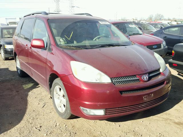 5TDZA22C14S100313 - 2004 TOYOTA SIENNA XLE RED photo 1