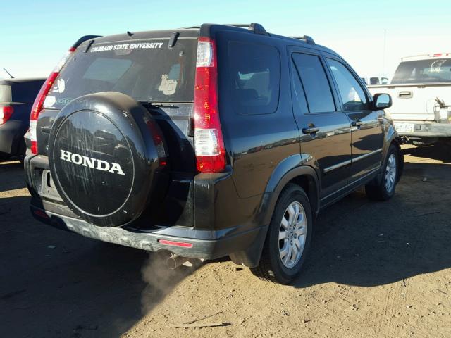 JHLRD78966C022666 - 2006 HONDA CR-V SE BLACK photo 4